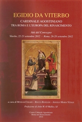 Novità in libreria: Egidio da Viterbo, cardinale agostiniano.